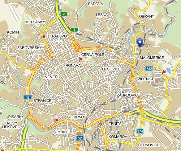 mapa prodejen